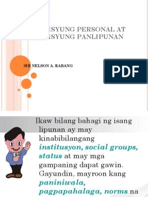isyung personal|Pagkakatulad Ng Isyung Personal At Isyung .